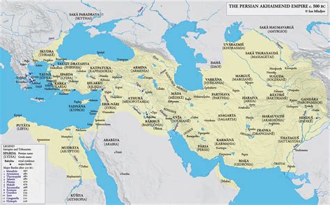 The Achaemenid Persian Empire in 500 B.C [2392x1488] : MapPorn