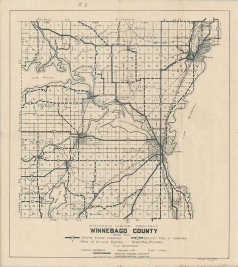 Winnebago County Road Map | Curtis Wright Maps