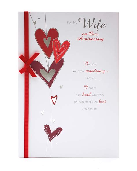 Buy UK Greetings Wife Anniversary Card - Wedding Anniversary Card ...