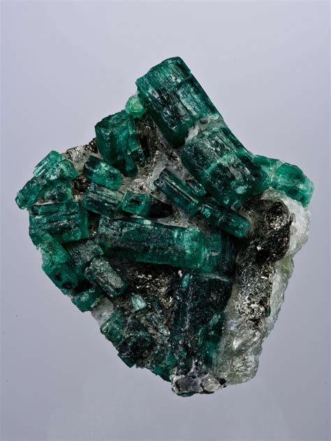 Emerald on Quartz - KAGEM-1 - Kagem Emerald Mine - Zambia Mineral Specimen