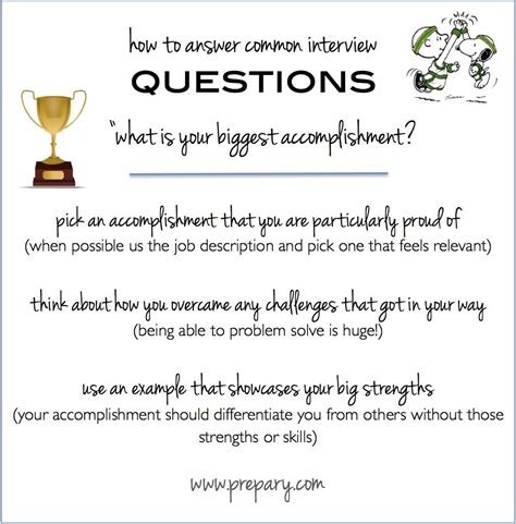 Common Interview Questions: What is your biggest accomplishment ...