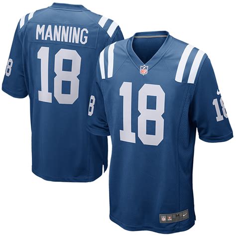 Nike Peyton Manning Indianapolis Colts Royal Retired Player Game Jersey