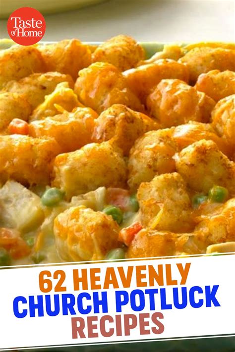 62 Heavenly Church Potluck Recipes | Potluck recipes, Recipes, Casserole recipes