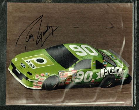 Robby Gordon NASCAR Debut Signed Photo 1991 Daytona 500 Publix Donlavey ...