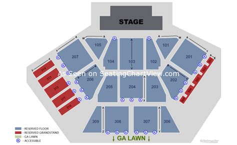 Huntington Bank Pavilion at Northerly Island, Chicago IL - Seating Chart View