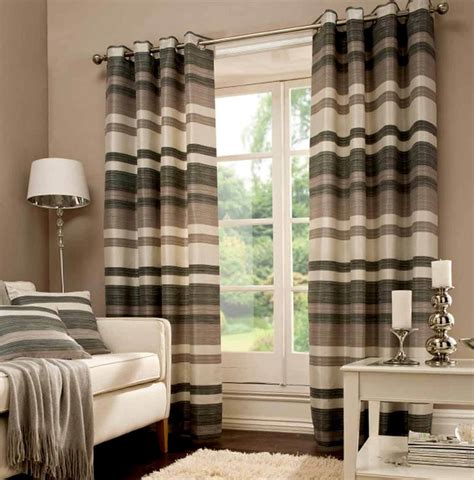 Gray And Cream Striped Curtains | Home Design Ideas