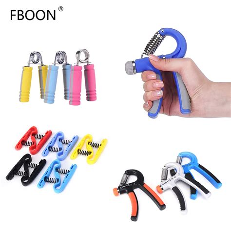 FBOON 3PCS Hand Stretcher Exerciser Finger Grip Arms Fitness Strength Expander Gripper Hand ...