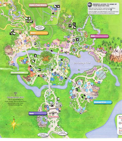 Disney's Animal Kingdom - 2016 Park Map