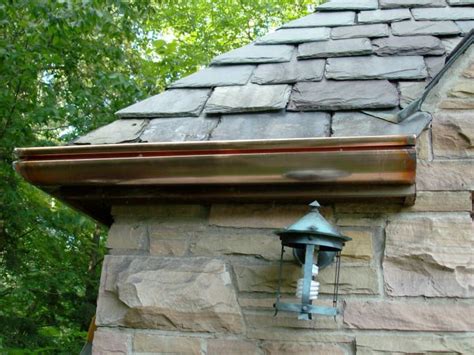 old patina color on the light fixture | Copper gutters, Copper work, Gutters