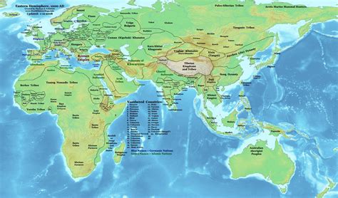 THEN AND NOW: WORLD MAPS -FROM 1300 B.C. TO 1500 A.D