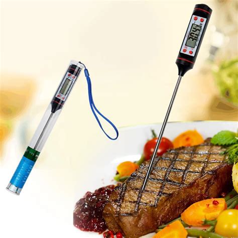 Food Meat Thermometer Kitchen Digital Cooking Food Probe Turkey Chicken ...