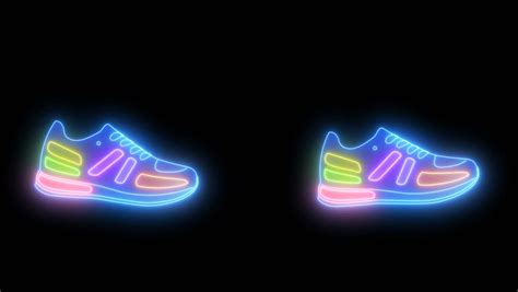 Walking Neon Shoes, Looped Animation Stock Footage Video (100% Royalty-free) 21944623 | Shutterstock