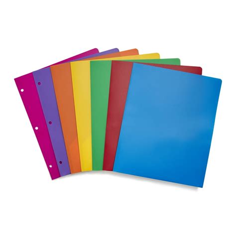 Staples Poly 2-Pocket school Folder Assorted Colors (52819) 55095 - Walmart.com - Walmart.com