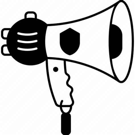 Megaphone, police, attention, announce, loud icon - Download on Iconfinder