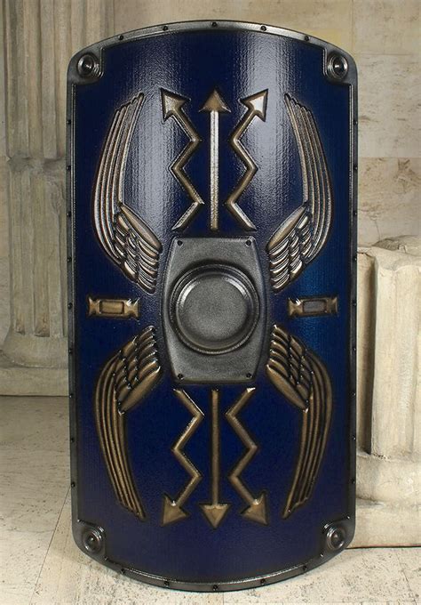 Roman Shield dlx in blue from Ancient Collection designed by Forgotten Dreams Design | Escudos ...