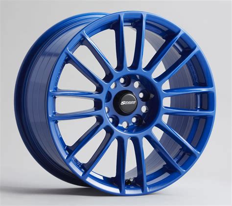 Spoon Sports CR93 Wheels Blue 17X7 5X114.3 +52 offset Civic EP3 Si