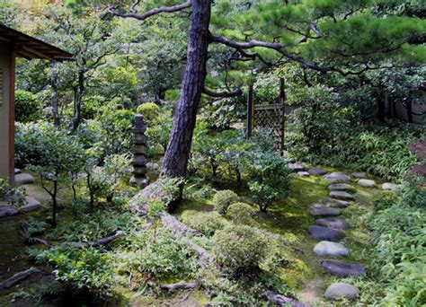 Japanese Flower Garden Stone Path