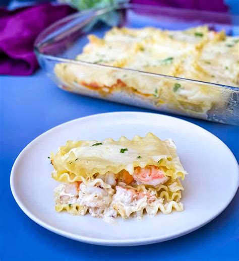 Creamy White Seafood Lasagna + {VIDEO}