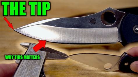 KNIFE SHARPENING TIPS 3 | The tip, and why its difficult to sharpen ...