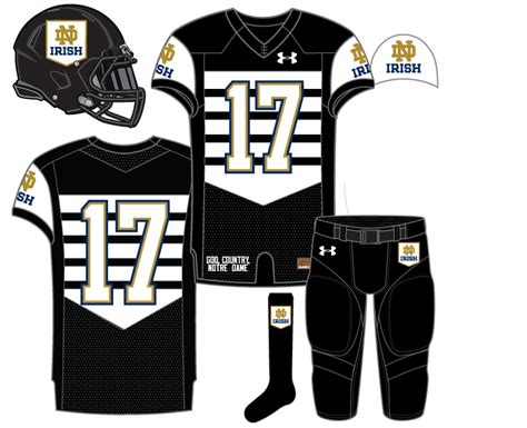 Notre Dame Football Uniforms Concepts: Black Shield