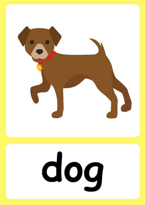 Dog Flashcards Printable - Printable Word Searches