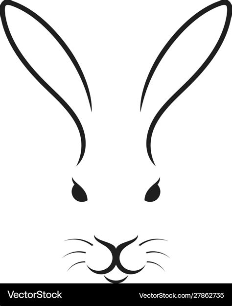 White rabbit easter bunny Royalty Free Vector Image