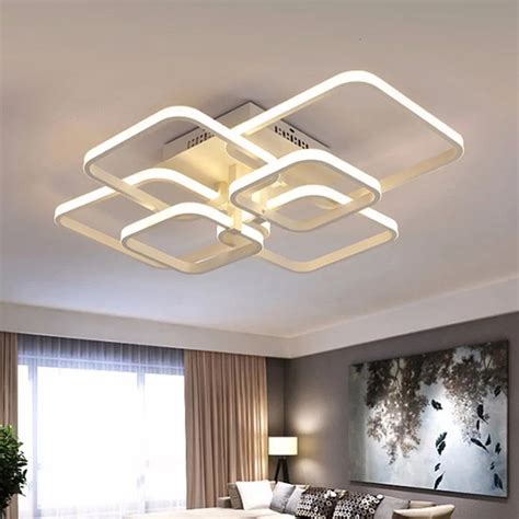 Touch Remote Dimming Modern plafon LED Ceiling Lamp Fixture Aluminum Dining Living Room Bedroom ...