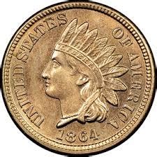 1864 Indian Head Penny Copper Nickel | Indian Head Cent Coins For Sale