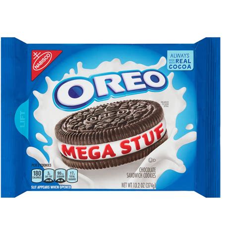 Buy Oreo Mega Stuf Chocolate Sandwich Cookies, 13.2 Ounce Online at ...