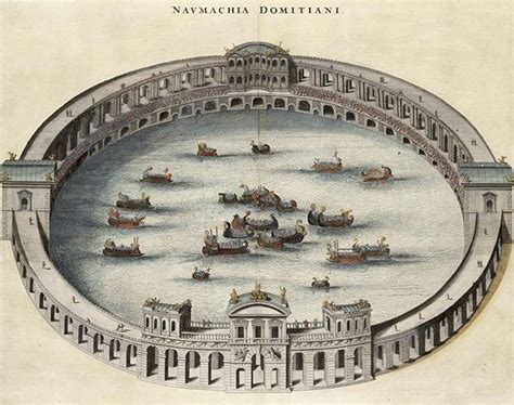 The Naumachia of Titus and Domitian in the Colosseum | Sea battle ...