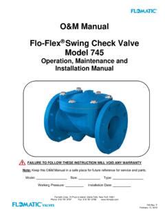 Swing Check Valve Installation Instructions | Swing check valve installation instructions | PDF4PRO