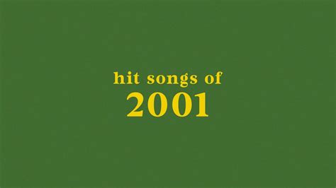 hit songs of 2001 + spotify playlist - YouTube