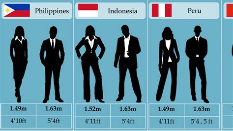 Average human height comparision by countries | height comparision - YouTube