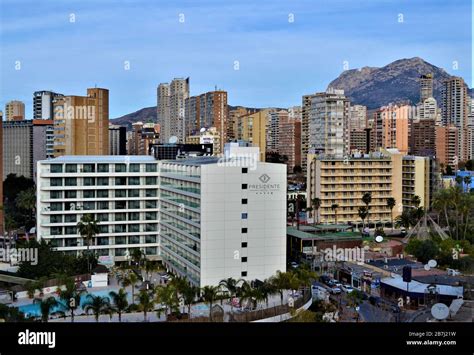 Benidorm New Town from my balcony Stock Photo - Alamy