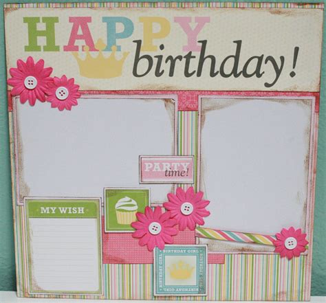 This item is unavailable - Etsy | Birthday scrapbook layouts, Birthday ...