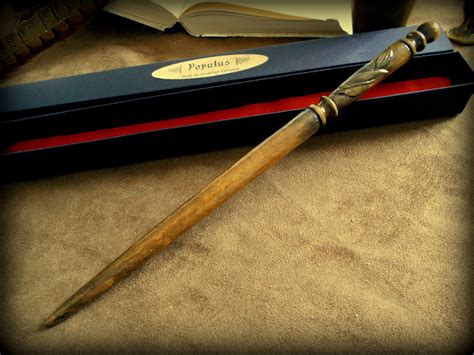 Magic wand made of poplar wood hand carved Grisard: Populus - with black box | Wands, Harry ...