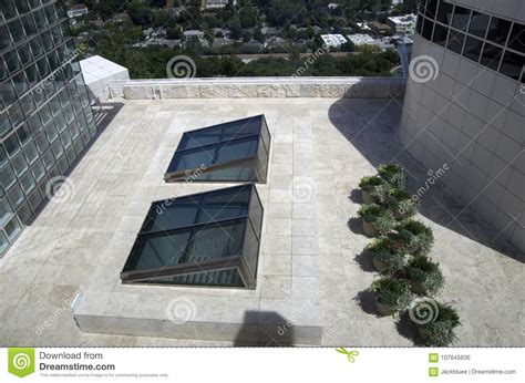 Getty Museum Exterior Garden Editorial Photo - Image of gardening, roof ...