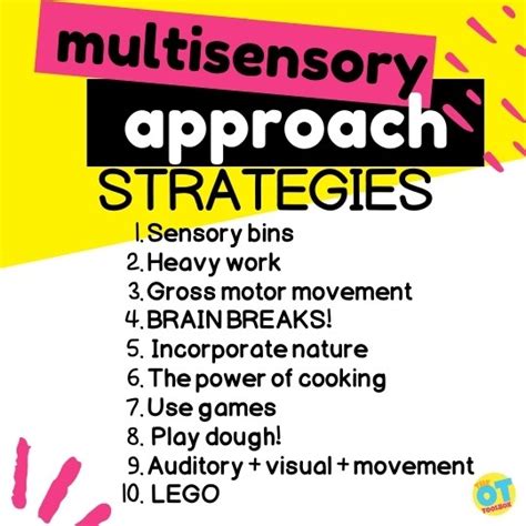 How to Take a Multisensory Approach to Acedemics - The OT Toolbox