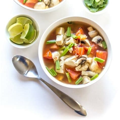 Spicy Thai Chicken Soup Recipe - The Wanderlust Kitchen