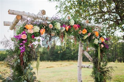 Whimsical Floral Wedding Arch