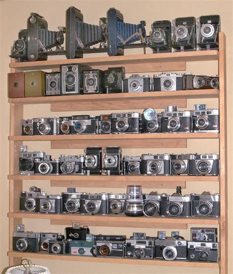 Kodak Camera Collection Shelves V2 | 56 Kodaks crowd these s… | Flickr