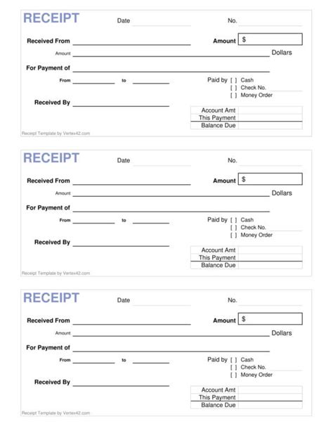 Money Transfer Receipt Sample | PDF Template