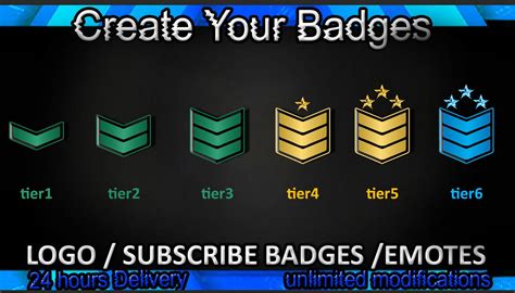 Army Rank Twitch Sub Badges, Army Rank Twitch Emotes / Army Rank Badges ...