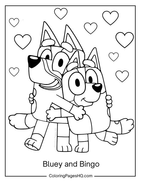 Cute Bluey Coloring Pages (Free PDF Printables) in 2024 | Coloring ...