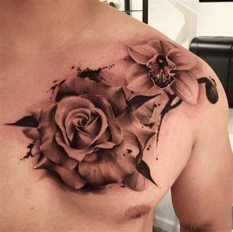 70 Brilliant Rose Tattoos For Chest