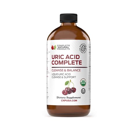 Uric Acid Complete - Organic Liquid Uric Acid Cleanse, Relief, & Flush ...