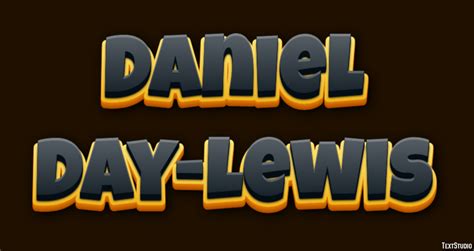 Daniel Day-Lewis Text Effect and Logo Design Celebrity