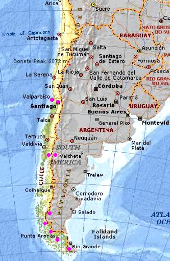 Map of Chile