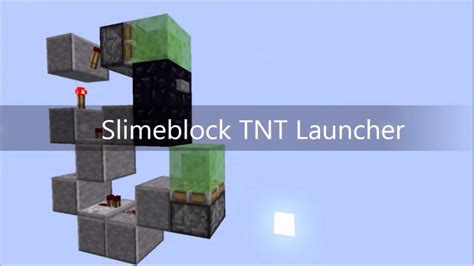 Minecraft | Easy Slime Block TNT Launcher v1 Tutorial - YouTube