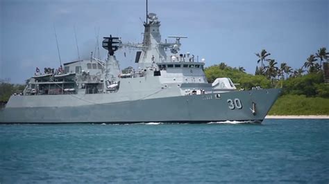 Royal Malaysian Navy Frigate KD Lekiu in Hawaii - YouTube